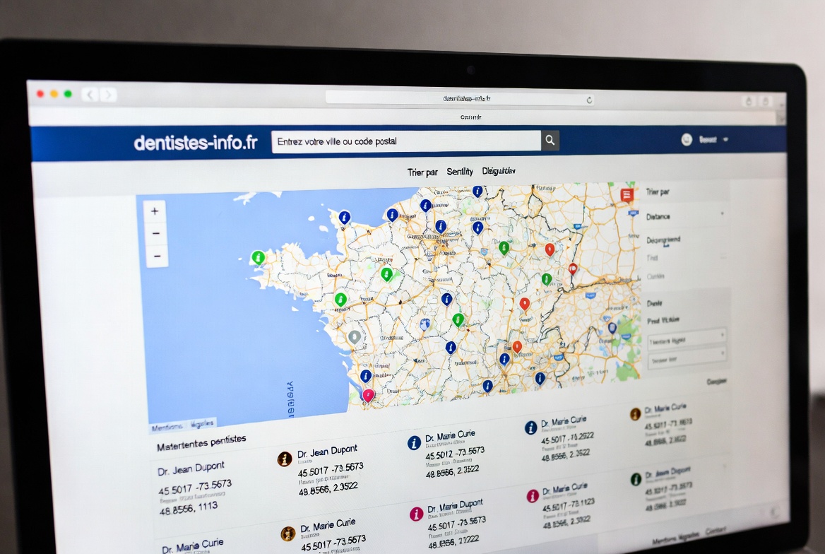 Les coordonnées des chirurgiens dentistes de France sont accessibles sur dentistes-info.fr