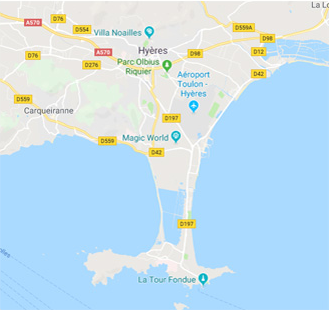 Hyères et sa diversité de paysages…