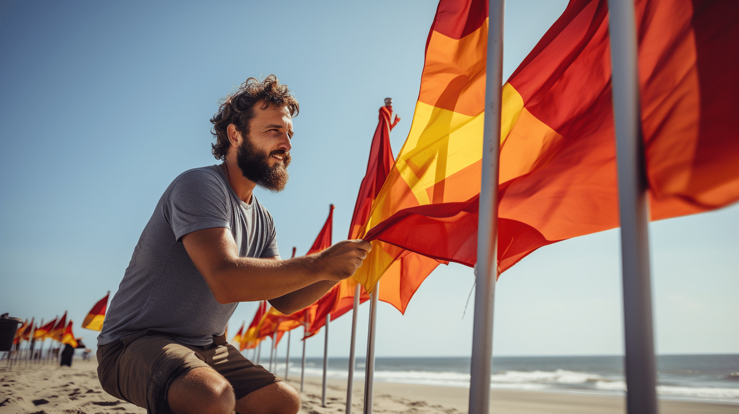 Beach Flag : l’art de la publicité en mouvement